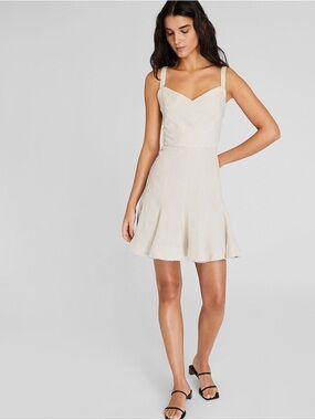 Club Monaco Fluted Hem Mini Dress
